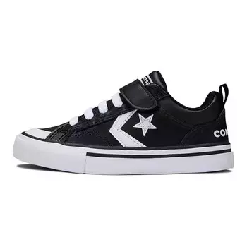 Pro Blaze Strap Kids Скейтбординг Кроссовки Детские Низкие Черные Converse, черный