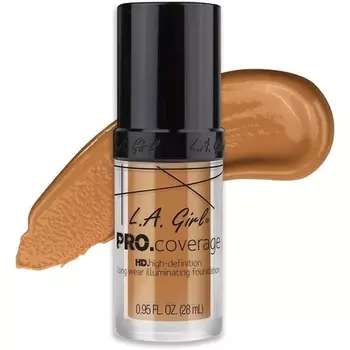 Pro Coverage Liquid Foundation 0,95 жидких унций, теплый бежевый L.A. Girl