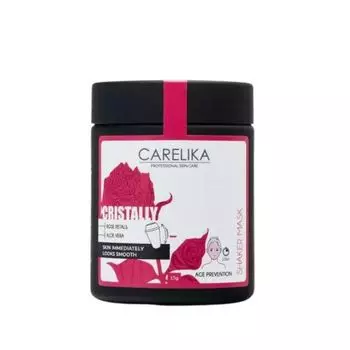Пробиотическая гелевая маска-шейкер с лепестками роз, 15 г Carelika Shaker prebiotic mask cristally rose