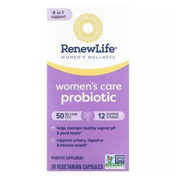 Пробиотик Renew Life для женщин, 50 миллиардов КОЕ, 30 вегетарианских капсул