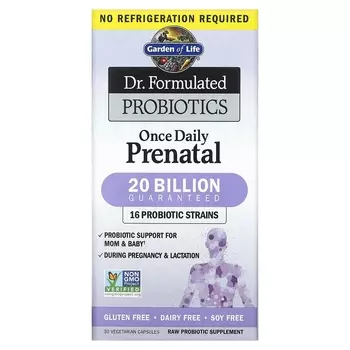 Пробиотики Garden of Life Dr. для беременных, 30 вегетарианских капсул