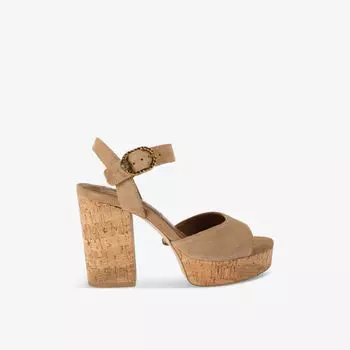 Пробковые босоножки mayfair на платформе Kurt Geiger London, коричневый