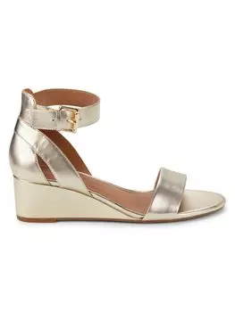 Пробковые туфли Willowbrook на танкетке Aerosoles, цвет Gold Metal