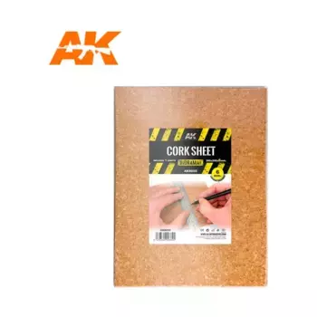Пробковый лист - крупнозернистый 200х300х6мм, Supplies & Accessories (AK-Interactive)