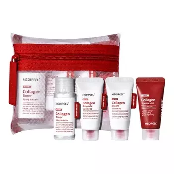 Пробный набор для ухода за кожей Red Lacto Collagen 30 мл + 15 мл X 3 Medi-Peel