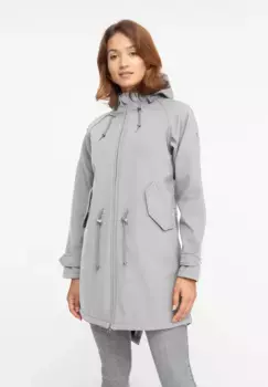 Прочная куртка из софтшелла "Island Friese", без ПВХ и ПФУ, водоотталкивающая, ветронепроницаемая, с капюшоном Derbe, черный