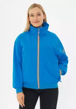 Прочная куртка-рубашка "Рипби", с капюшоном, капюшон внутри, не содержит ПВХ и ПФУ, водоотталкивающая, ветронепроницаемая Derbe, синий