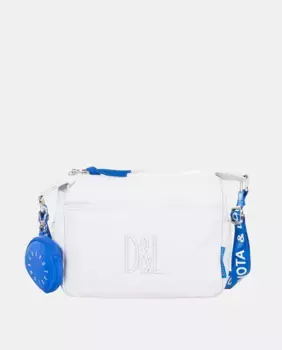 Прочная женская сумка через плечо ледяного цвета Devota & Lomba, белый