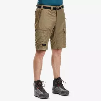 Прочные треккинговые шорты Decathlon Forclaz, коричневый