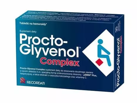 Procto-glyvenol, Комплекс, Добавка , 30 таблеток