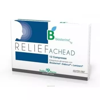 PRODECO PHARMA Biosterine Relief Achead 12 таблеток - добавка от головной боли
