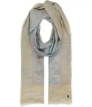 Продолговатый шарф Fraas с рисунком в виде кругов в стиле пэчворк, розовый