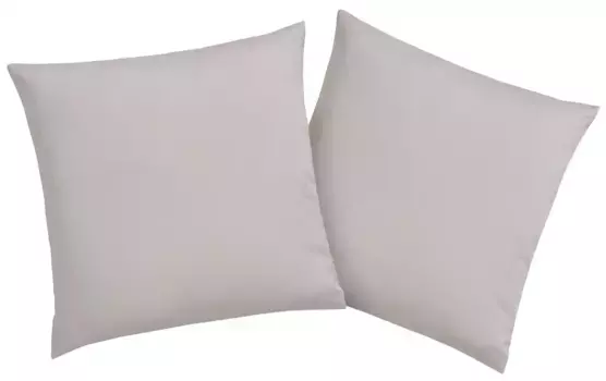 Продукция OTTO наволочки "Наволочка Neele из натурального хлопка, дышащая наволочка", (2 шт.) OTTO products 50х50 см, светло-серый