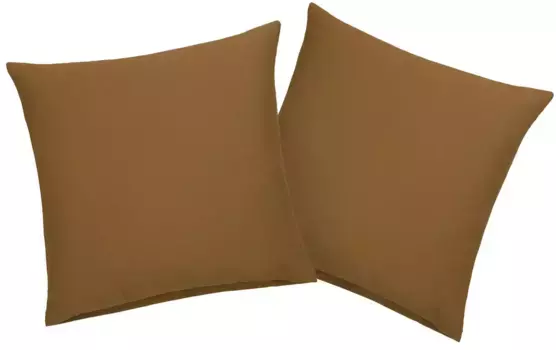 Продукция OTTO наволочки "Наволочка Neele из натурального хлопка, дышащая наволочка", (2 шт.) OTTO products 40х40 см, коричневый