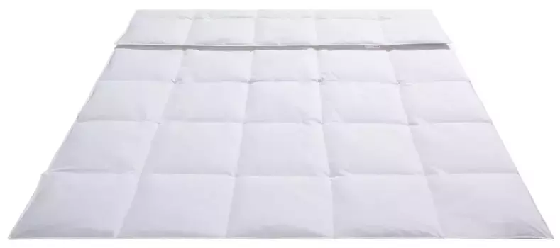 Продукция OTTO пуховое одеяло "Янника", легкое, наполнитель 80% пух и 20% перо, чехол 100% хлопок, (1 шт.), упаковка без пластика OTTO products 200х200 см, белый