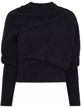 Proenza Schouler asymmetric wool-blend jumper, черный