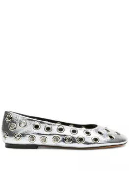 Proenza Schouler балетки Glove Grommet, серый