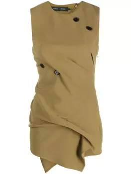 Proenza Schouler блузка без рукавов, зеленый