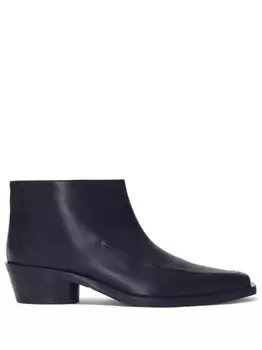 Proenza Schouler Bronco leather ankle boots, черный