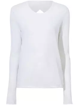 Proenza Schouler джемпер Tina с вырезами, белый