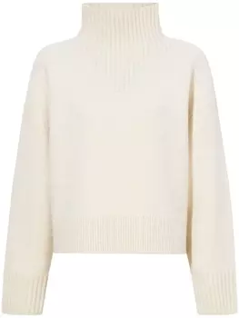 Proenza Schouler джемпер тонкой вязки с высоким воротником, нейтральный цвет