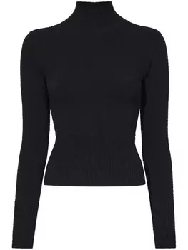 Proenza Schouler фактурная толстовка с высоким воротником, черный