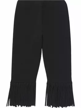 Proenza Schouler фактурные шорты с бахромой, черный