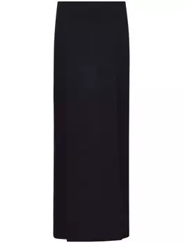 Proenza Schouler felted slit maxi skirt, черный