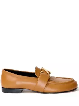 Proenza Schouler лоферы с монограммой, коричневый