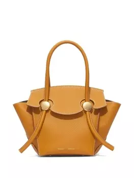 Proenza Schouler маленькая сумка-тоут с контрастной строчкой, коричневый