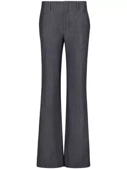 Proenza Schouler меланжевые брюки широкого кроя, серый