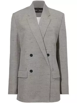 Proenza Schouler меланжевый блейзер Hadley, серый