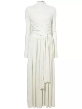 Proenza Schouler платье макси Meret с драпировкой, белый