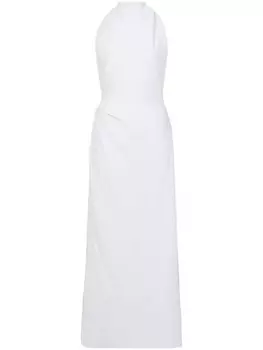 Proenza Schouler платье макси с драпировкой, белый