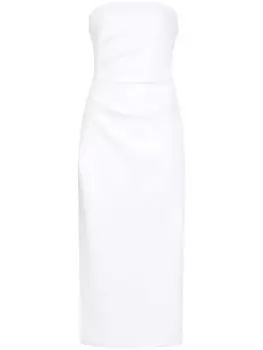 Proenza Schouler платье миди Shira без бретелей, белый