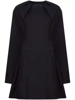 Proenza Schouler поплиновое платье мини, черный