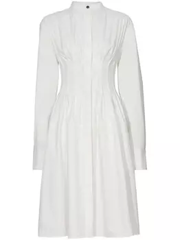 Proenza Schouler поплиновое платье-рубашка, белый