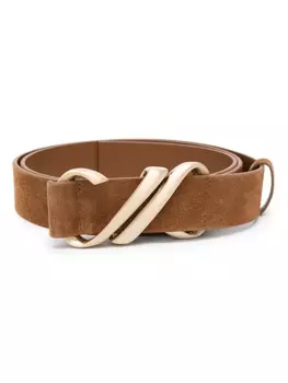 Proenza Schouler пояс с монограммой, коричневый