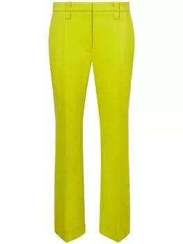 Proenza Schouler straight-leg suiting tailored trousers, желтый