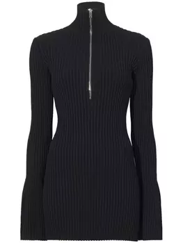 Proenza Schouler свитер в рубчик на молнии, черный