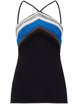 Proenza Schouler топ Bella в технике кроше, черный