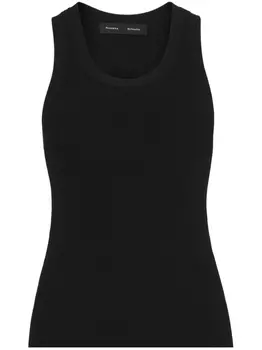 Proenza Schouler трикотажный топ Matte без рукавов, черный
