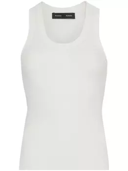 Proenza Schouler трикотажный топ Matte без рукавов, белый