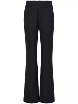 Proenza Schouler твиловые расклешенные брюки, черный