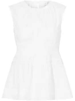 Proenza Schouler White Label блузка из хлопка Birdie, белый