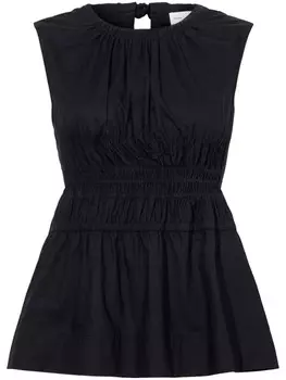 Proenza Schouler White Label блузка из хлопка Birdie, черный