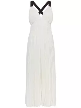 Proenza Schouler White Label Broomstick pleated tank dress, белый