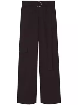 Proenza Schouler White Label брюки карго с поясом, черный