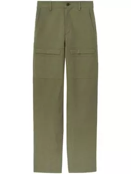 Proenza Schouler White Label брюки карго средней посадки, зеленый