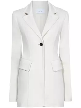 Proenza Schouler White Label длинный блейзер с заостренным воротником, белый